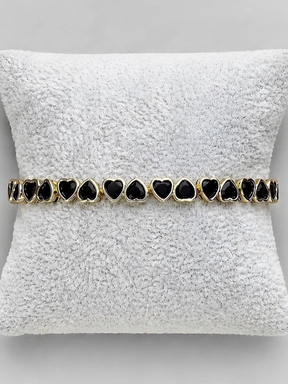 14K GOLD FILLED HEART LINK BRACELET
